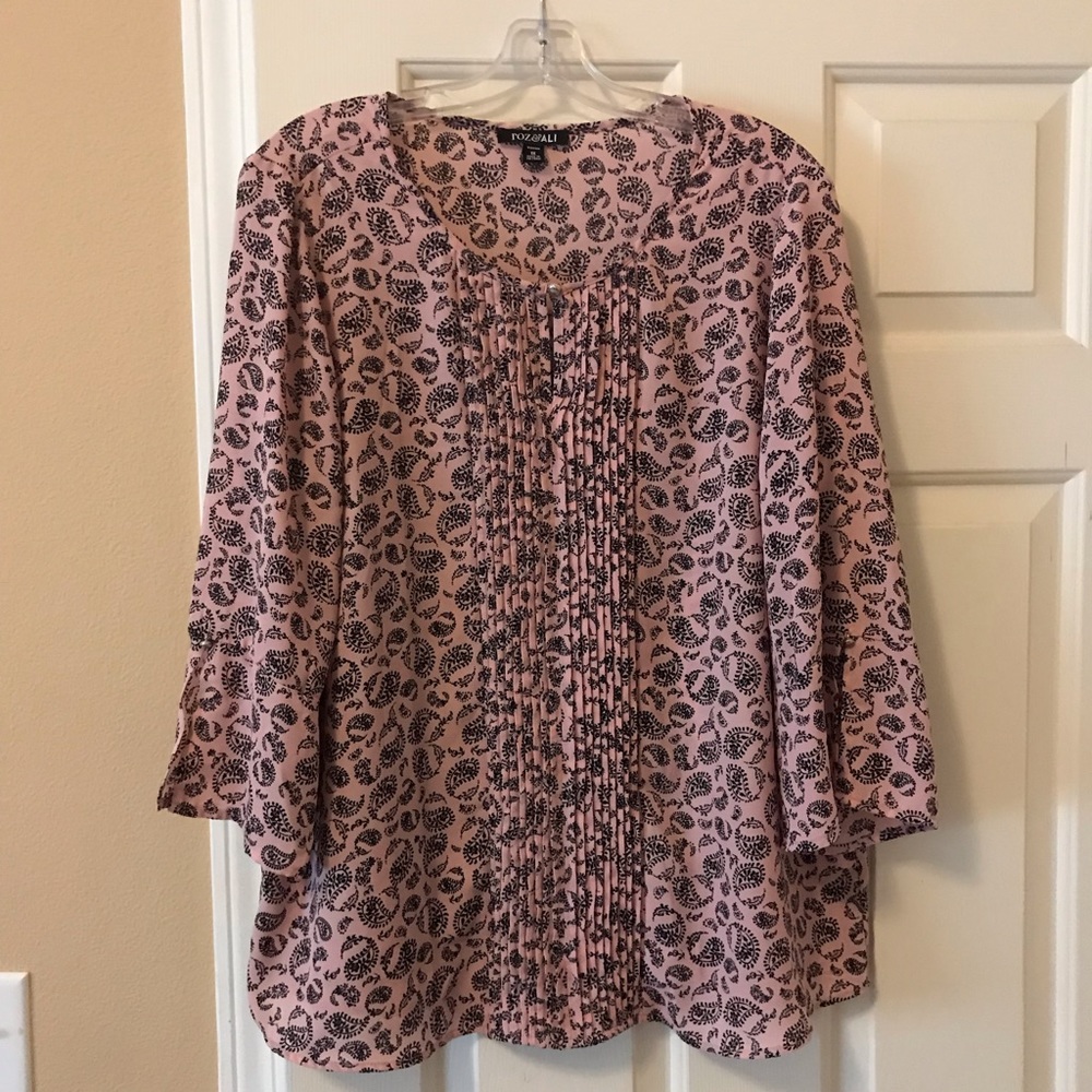 Roz & Ali Women’s blouse, size 1X